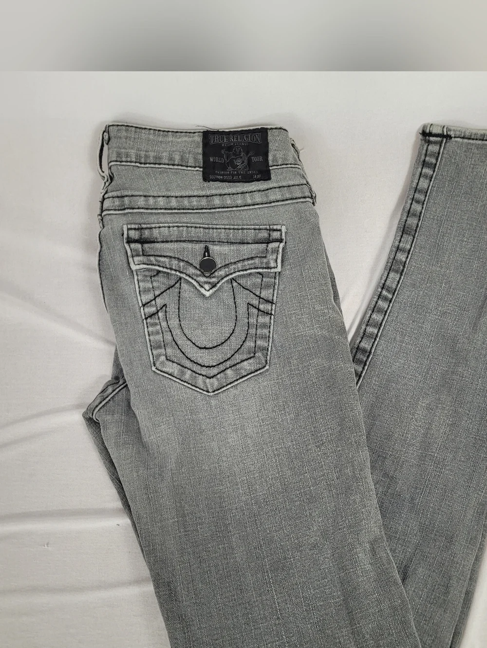 True Religion Jeans Gray Skinny Leg Size 29